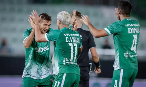 Лудогорец спечели с 2:1 срещу Ботев (Пловдив) и се завърна начело на класирането във футболната Първа лига