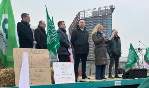 Евродепутатът от “Европа на суверенните нации” Станислав Стоянов се присъедини към протеста срещу сделката с Меркосур