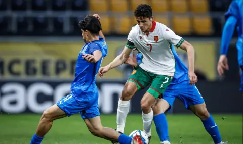 България U21 с равенство срещу Азербайджан U21, „лъвчетата“ завършиха мача с човек по-малко