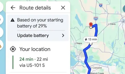 Google Maps вече е много по-полезен за електромобили