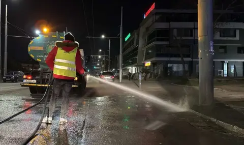 Миенето на улиците в София продължава в районите „Средец“, “Люлин” и “Надежда”