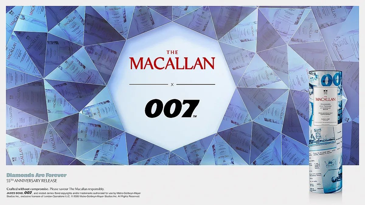диаманти, уиски и тайни: новият шедьовър на the macallan в чест на 007