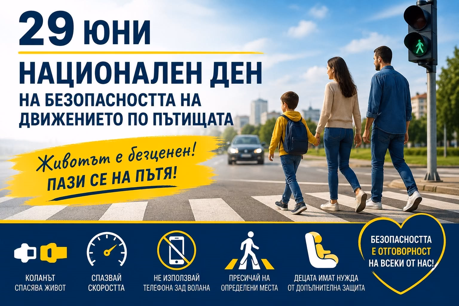 животът е по-ценен от скоростта: послание до котленския край
