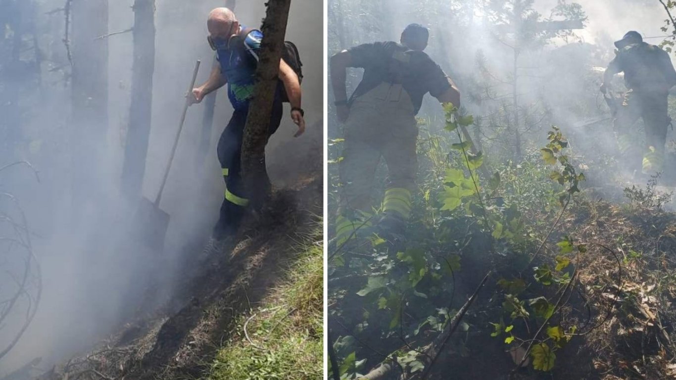 природата удари пирин: огън в сърцето на планината след мощна буря