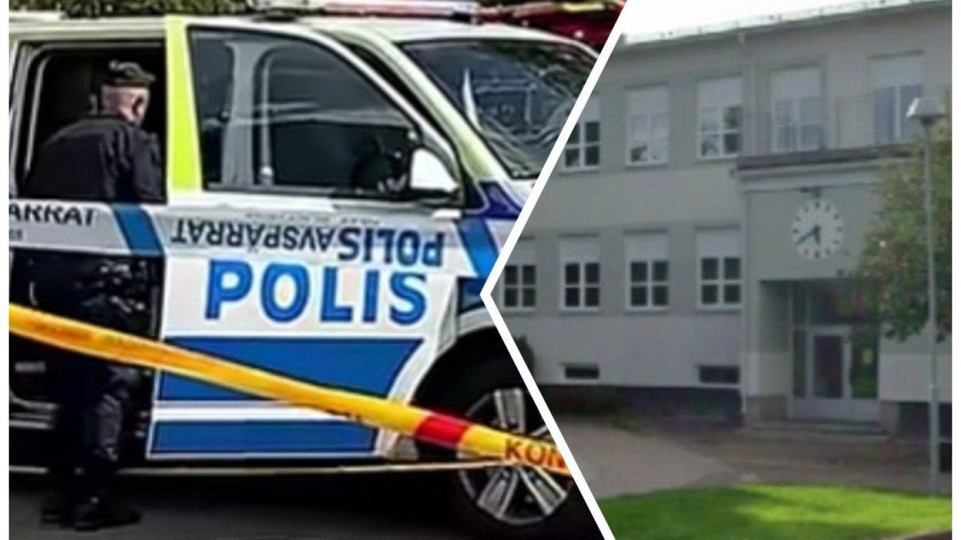шок в стокхолм: нападател с меч посея паника в училище
