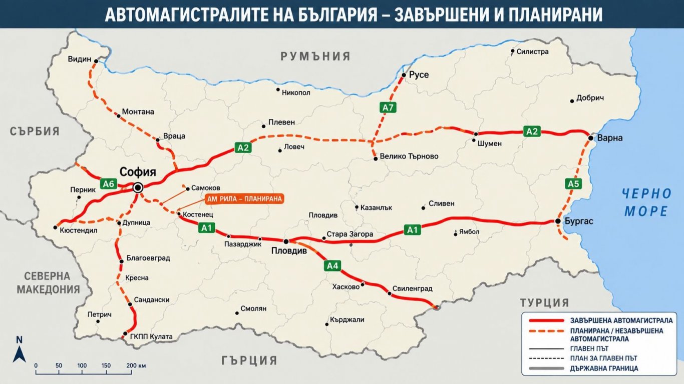 революция в пътната мрежа: кои магистрали ще останат държавни и кои ще бъдат частни?