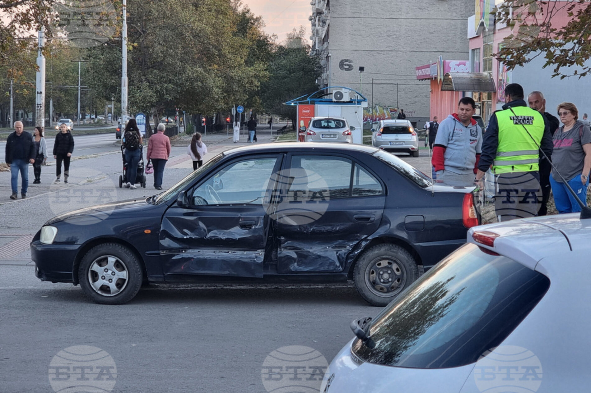 късмет в сливен: инцидент на натоварен булевард завърши без пострадали