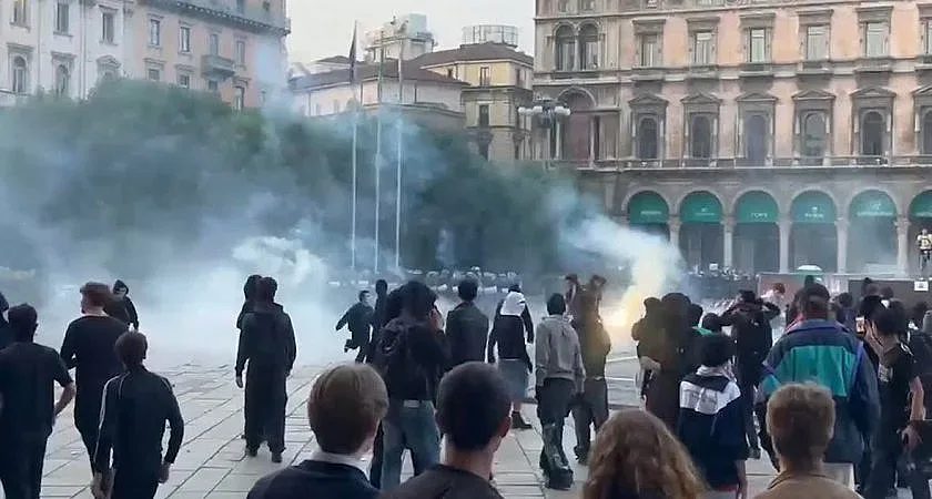 милано в пламъци: протест ескалира до сблъсъци с полицията
